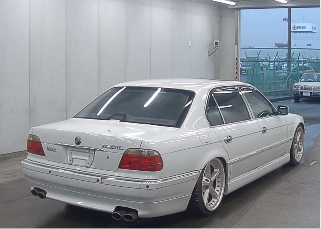 BMW E38 750i Facelift (Type code: GG01) European-spec (#m73b54 V12)  Production date: 1999 Exterior color: Alpine White III…