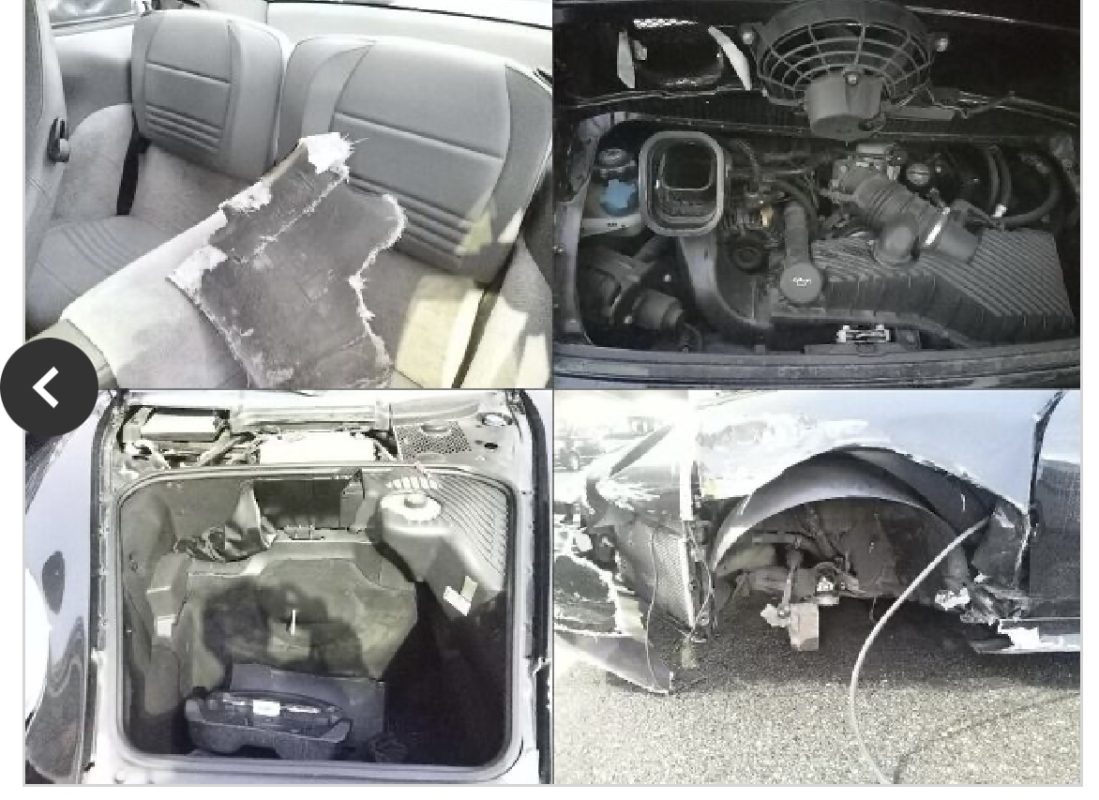 Porsche 911 (996) damaged